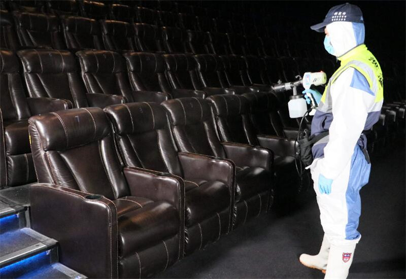 电影院公用座椅消毒